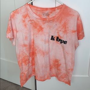 K Bye crop top t shirt